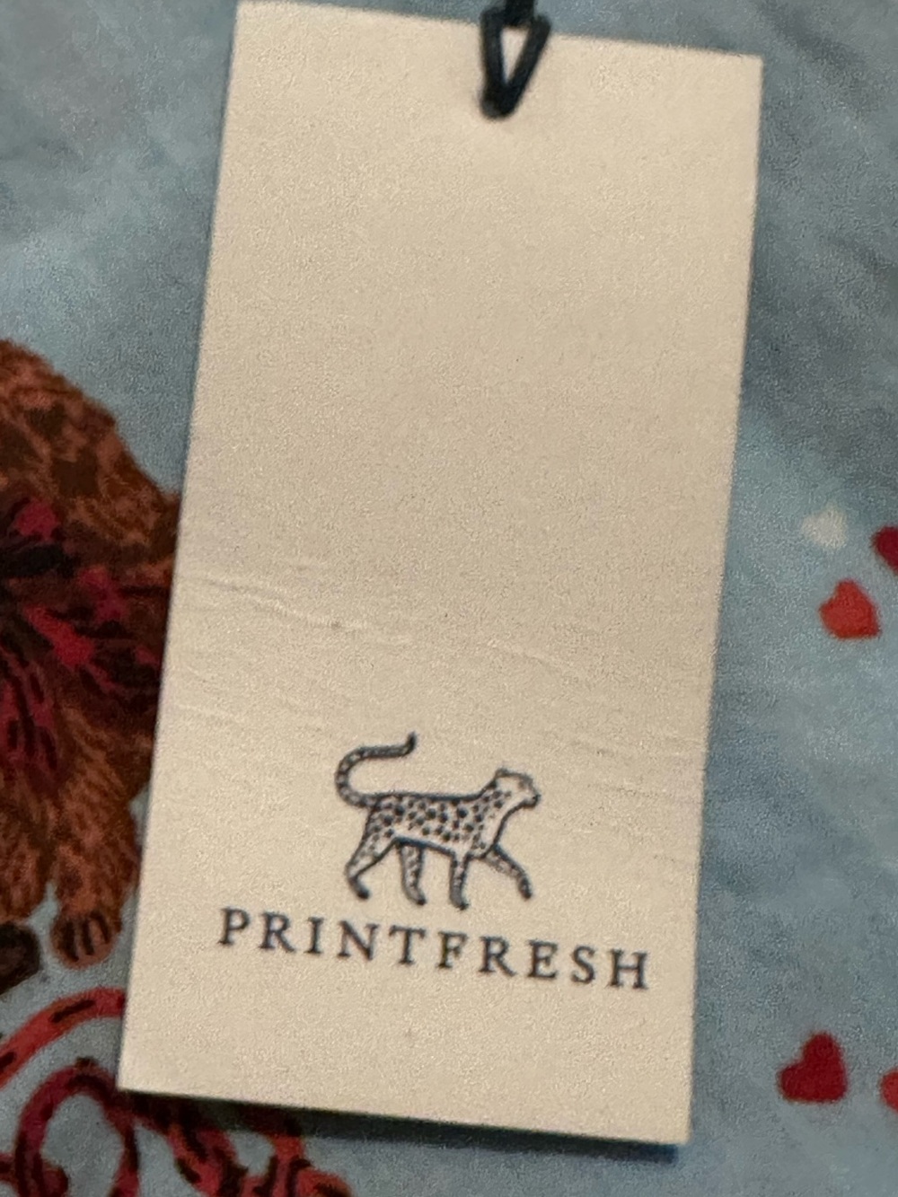 Printfresh 100% Organic Cotton Long PJ Set in Dachshund Date in pale blue - Picture 15 of 15
